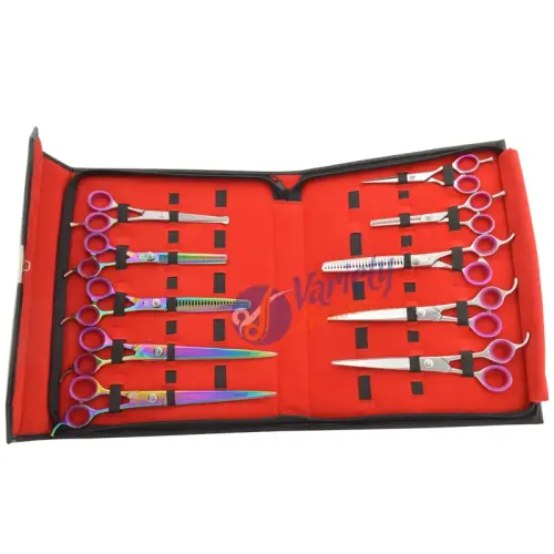 Dog Grooming Scissors Bundle â€“ 10 PCS Assorted Sizes & Designs