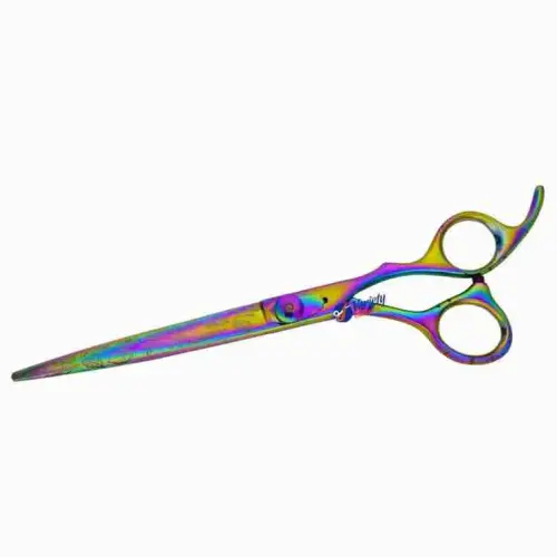 7 INCH Rainbow laser graphic scissors
