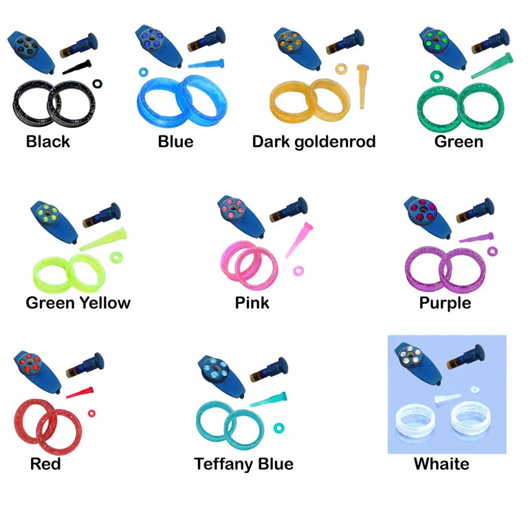 Blue Titanium Scissor Customization Kit