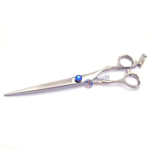 Dragon Handle Professional Hair Cutting Scissors ? Blue Crystal Edition