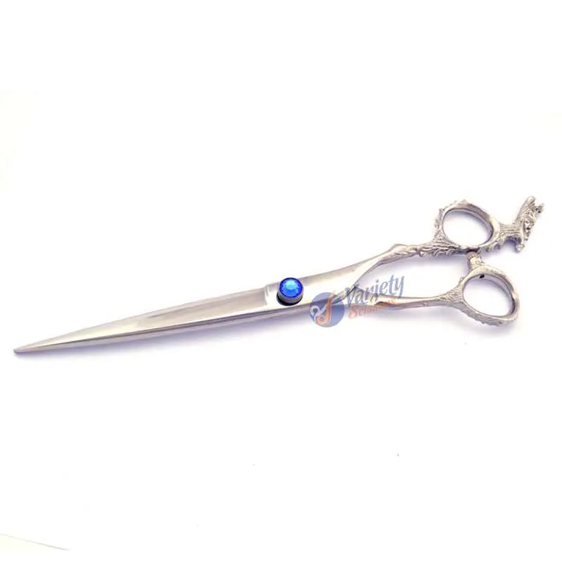 Dragon Handle Professional Hair Cutting Scissors ? Blue Crystal Edition
