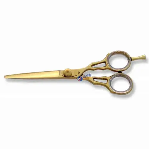 Fancy golden hair scissors