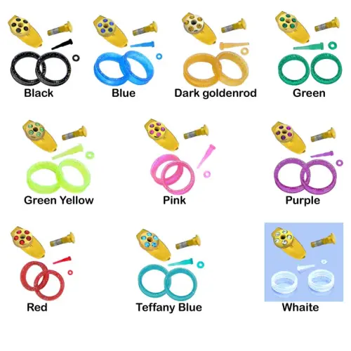 Golden Scissor Customization Kit with Gem Stone Screw Set
