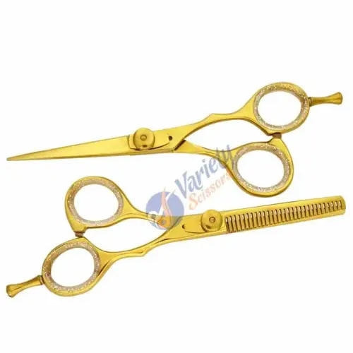 Golden Titanium Hair Scissors Set - VS-126GST
