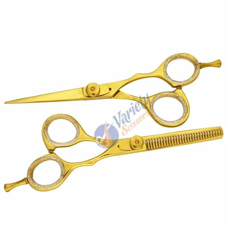 Golden Titanium Hair Scissors Set - VS-126GST