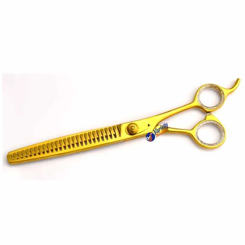 Golden Titanium Thinning Grooming Scissors