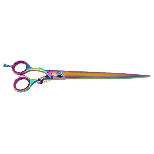 Left-Handed Rainbow Dog Grooming Scissors