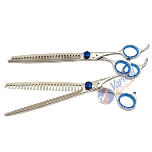 Lightweight Pet Grooming Chunker Scissors ? Blue Screw