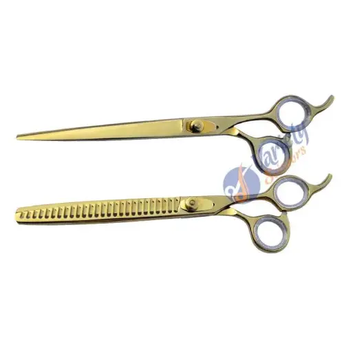 Lightweight Pet Grooming Golden Scissors Set