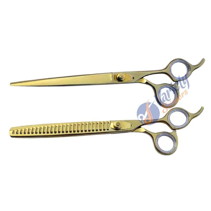 Lightweight Pet Grooming Golden Scissors Set