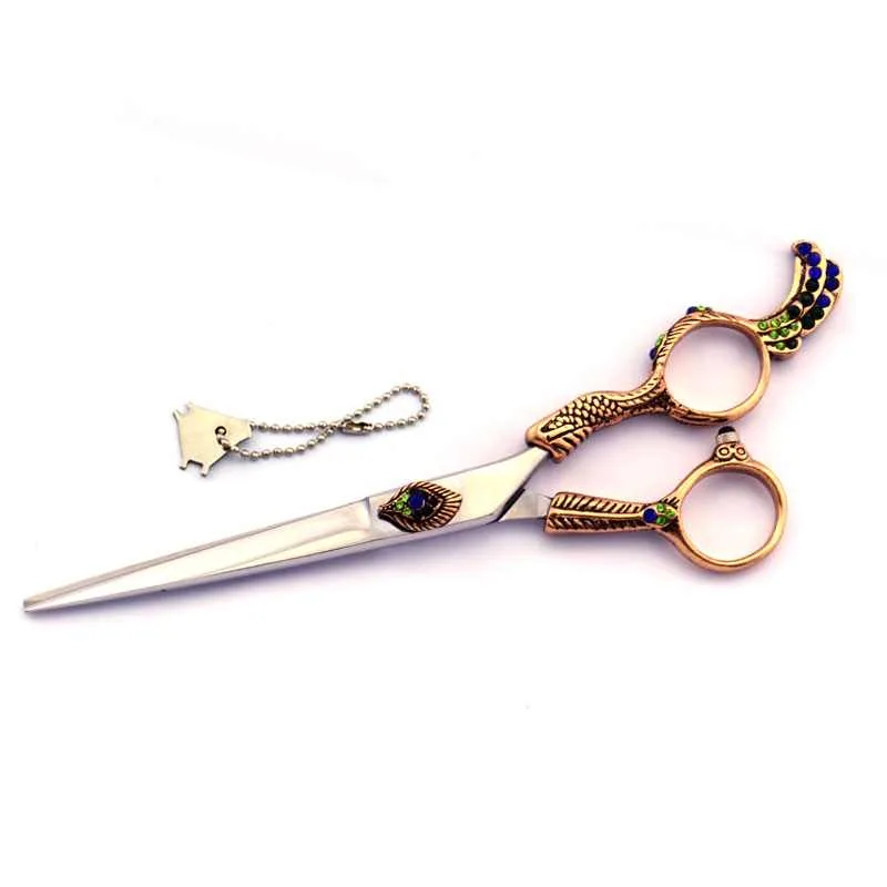 Luxury Peacock Professional Hair Cutting Scissors