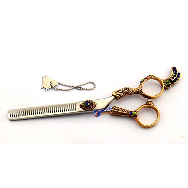 Luxury Peacock Professional Hair Thinning Scissors