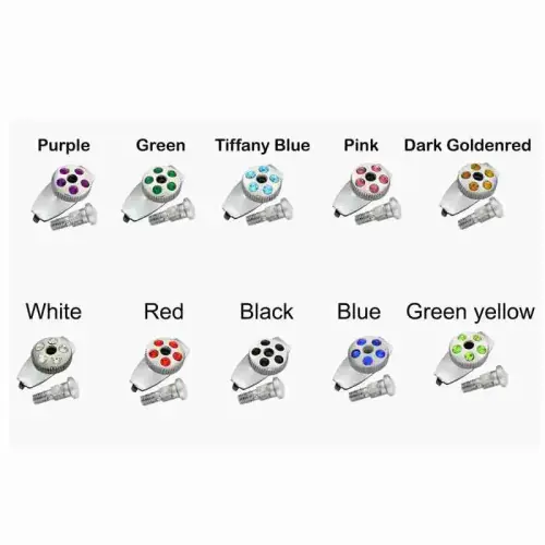 Mirror Polished Screw Set with Crystal Stone Tops for Hairdressing Scissors