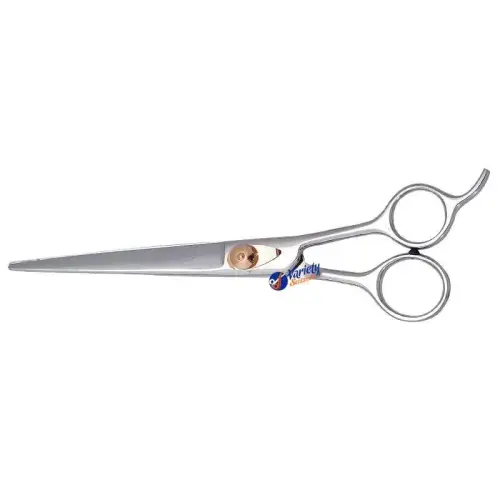 Panther Blue Titanium Straight Grooming Scissors
