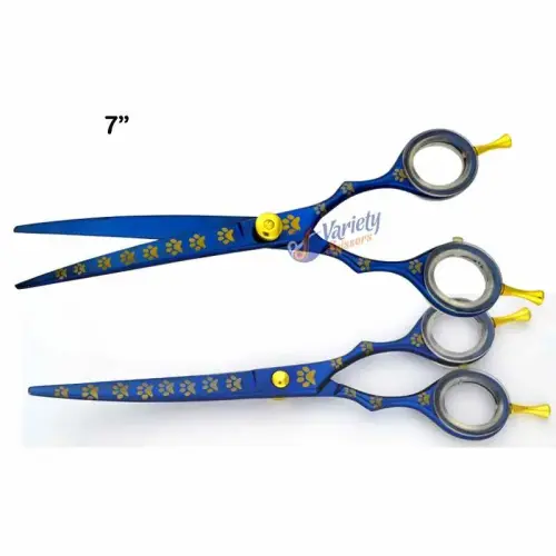 Princess Dog Paw Curved Grooming Scissors