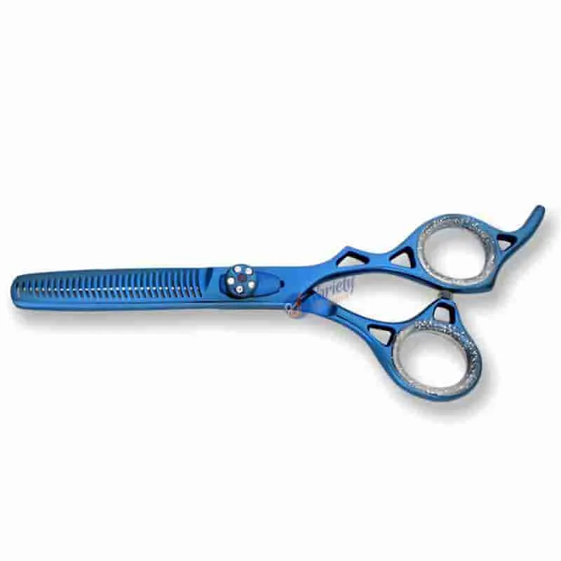 Professional blue thinning scissors