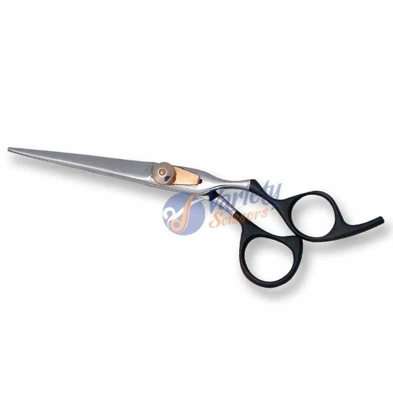 Professional Hair Cutting Scissors 6 Inch Half Black