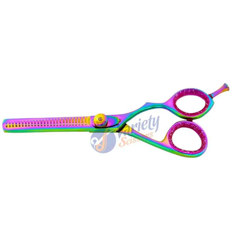 Rainbow Titanium Hair Thinning Scissors 31 Teeth