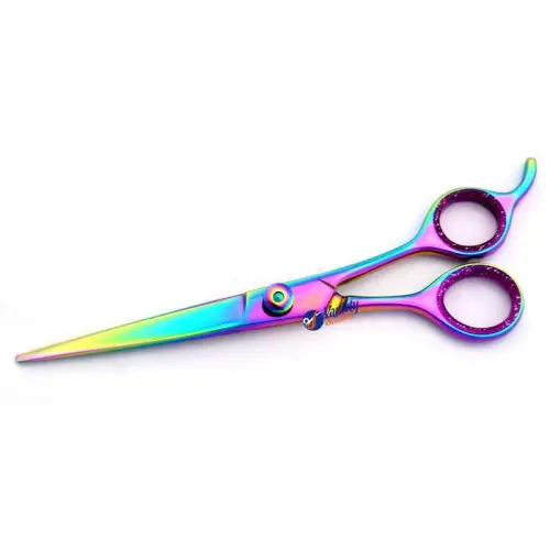 Rainbow Titanium Professional Grooming Scissors