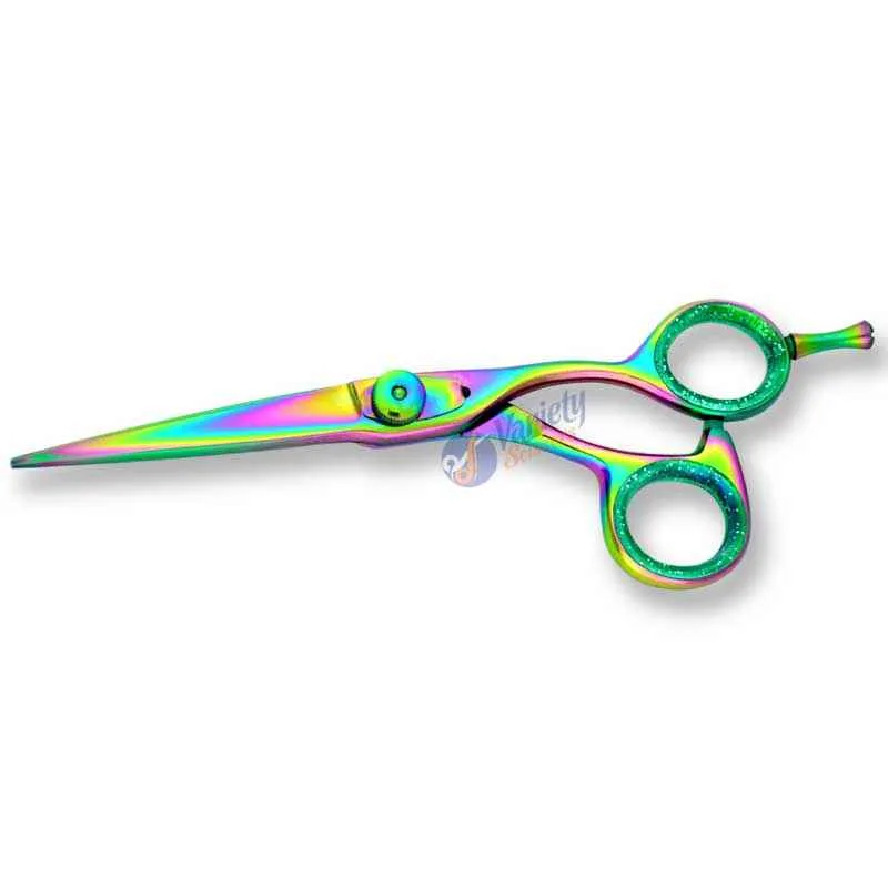 Rainbow Titanium Semi Offset Hair Scissors - VS-121R