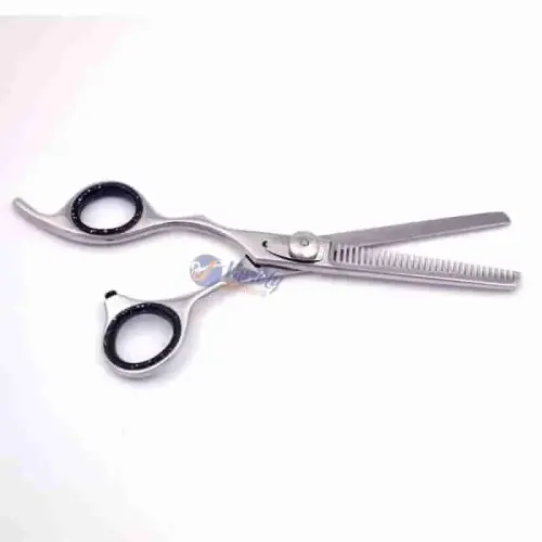 Semi offset left-handed thinning scissors